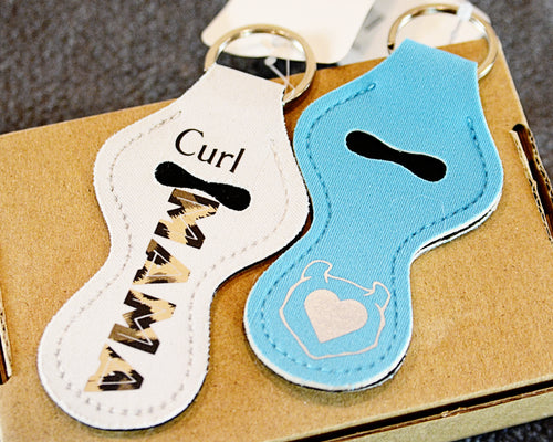 Curl Keychain and Chapstick Holder