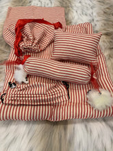 Load image into Gallery viewer, Candy Cane Inspired Bed and Toy Set